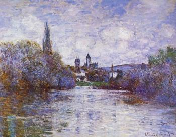 Claude Oscar Monet : The Small Arm of the Seine at Vetheuil